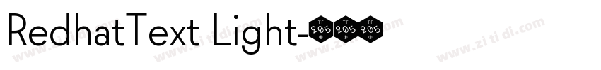 RedhatText Light字体转换